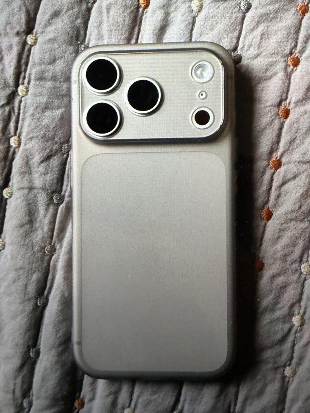 Frosted Titanium Gray iPhone Case
